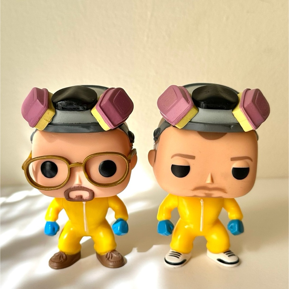 Funko Pop Breaking Bad Walter and Jessie in Hazmat Suit Set